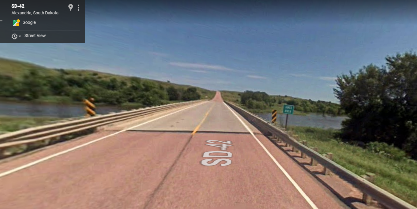 Highway 42 Bridge over the James River East of Ethan