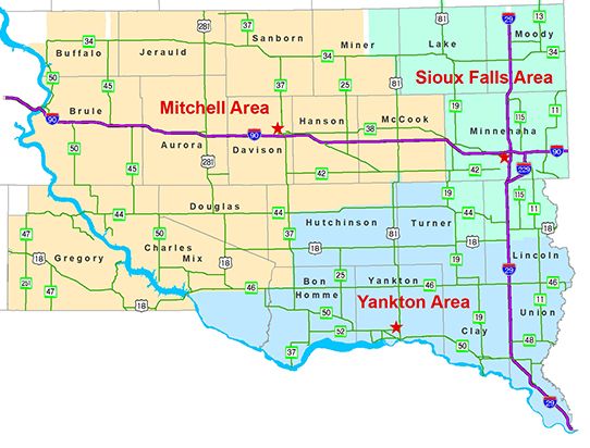 Mitchell Region Map